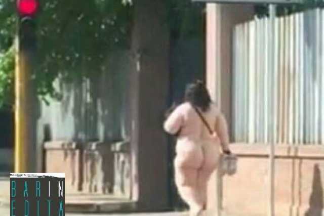 Bari, donna passeggia tutta nuda su corso Alcide De Gasperi: video